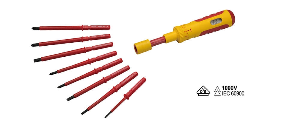 VDE Interchangeable Insulated Torque Screwdriver Set